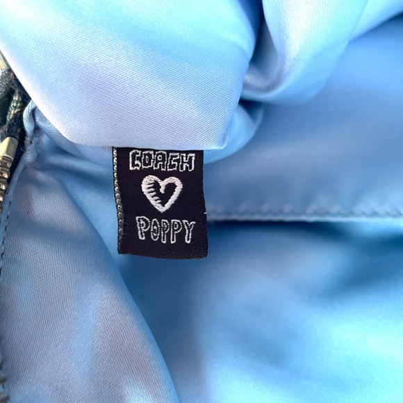 Coach Rare Denim Monogram Poppy Shoulder/Crossbody A1176-16990, Refurbished - Picture 9 of 17